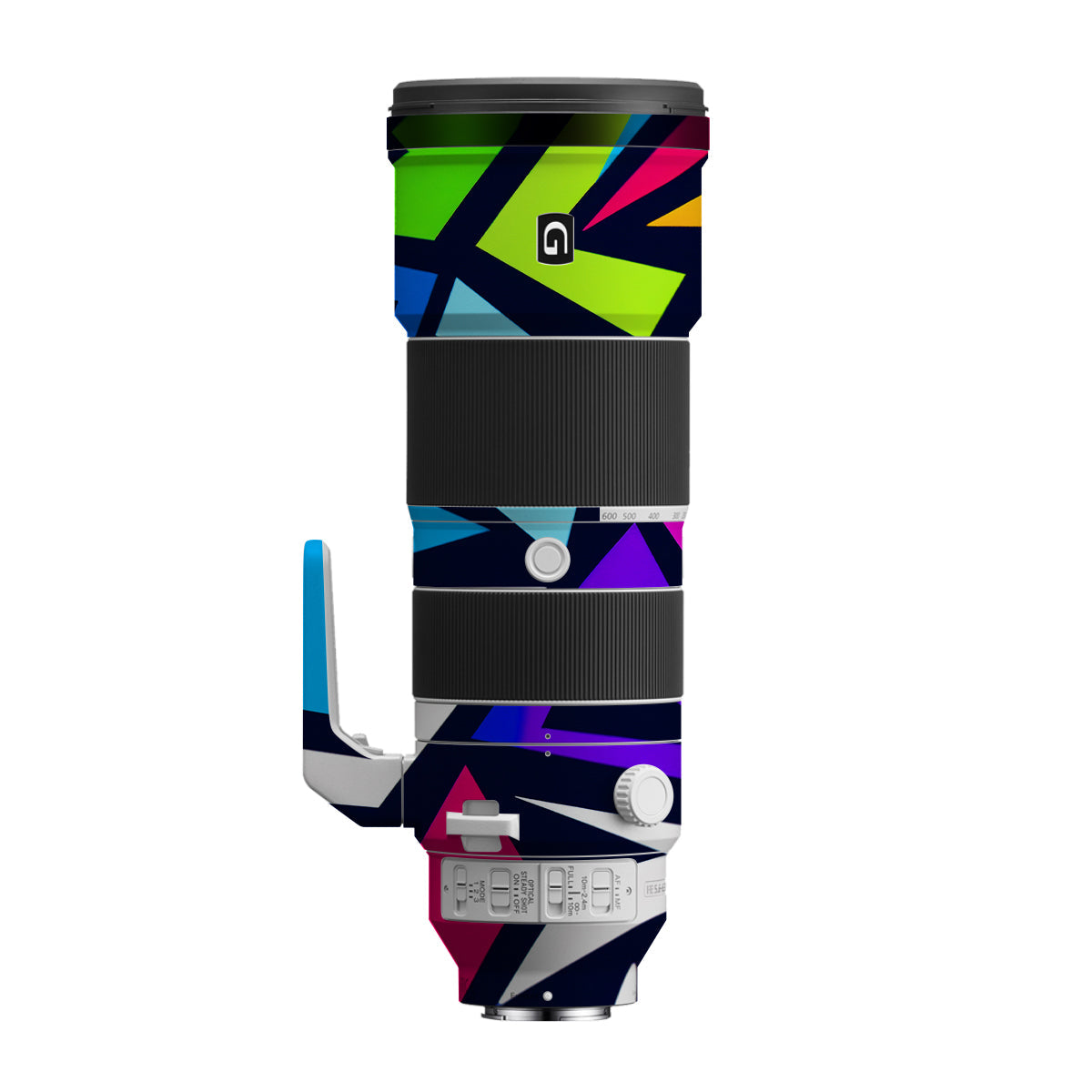 Bold Geometric Pop Sony FE 200-600mm F/5.6-6.3 G OSS Camera Lens Skin