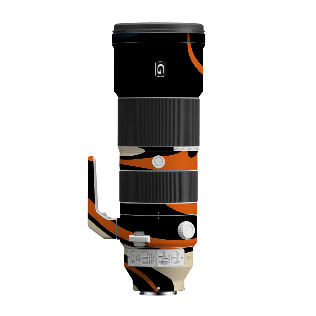 Mid-Century Abstract Swirl Sony FE 200-600mm F/5.6-6.3 G OSS Camera Lens Skin