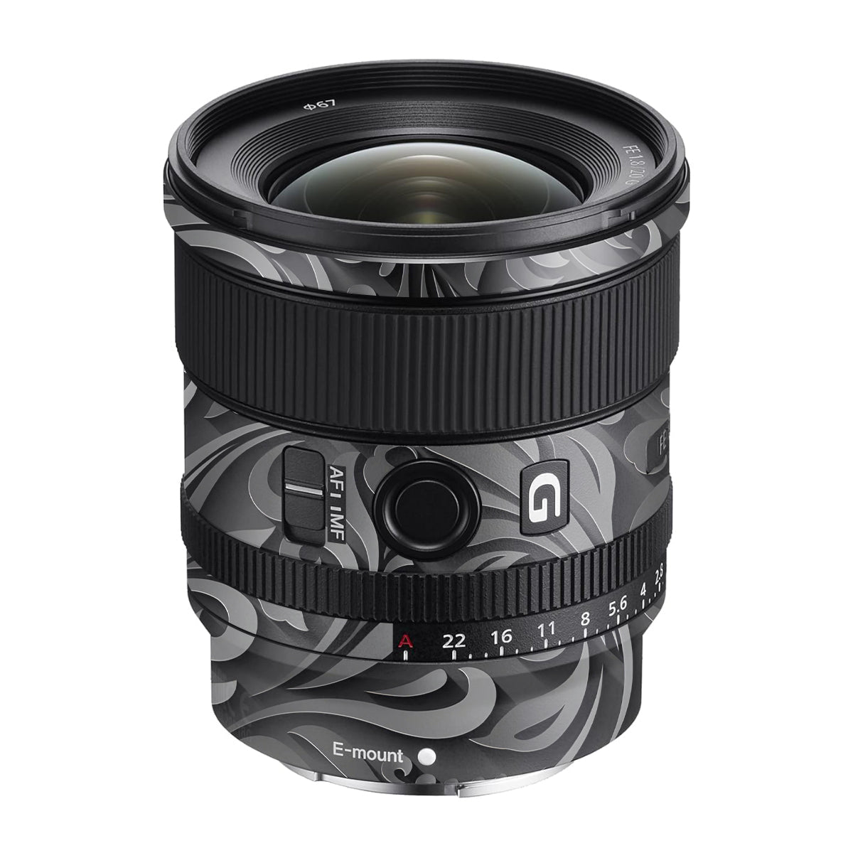 Shadow Swirl Sony FE 20mm F/1.8 G Camera Lens Skin