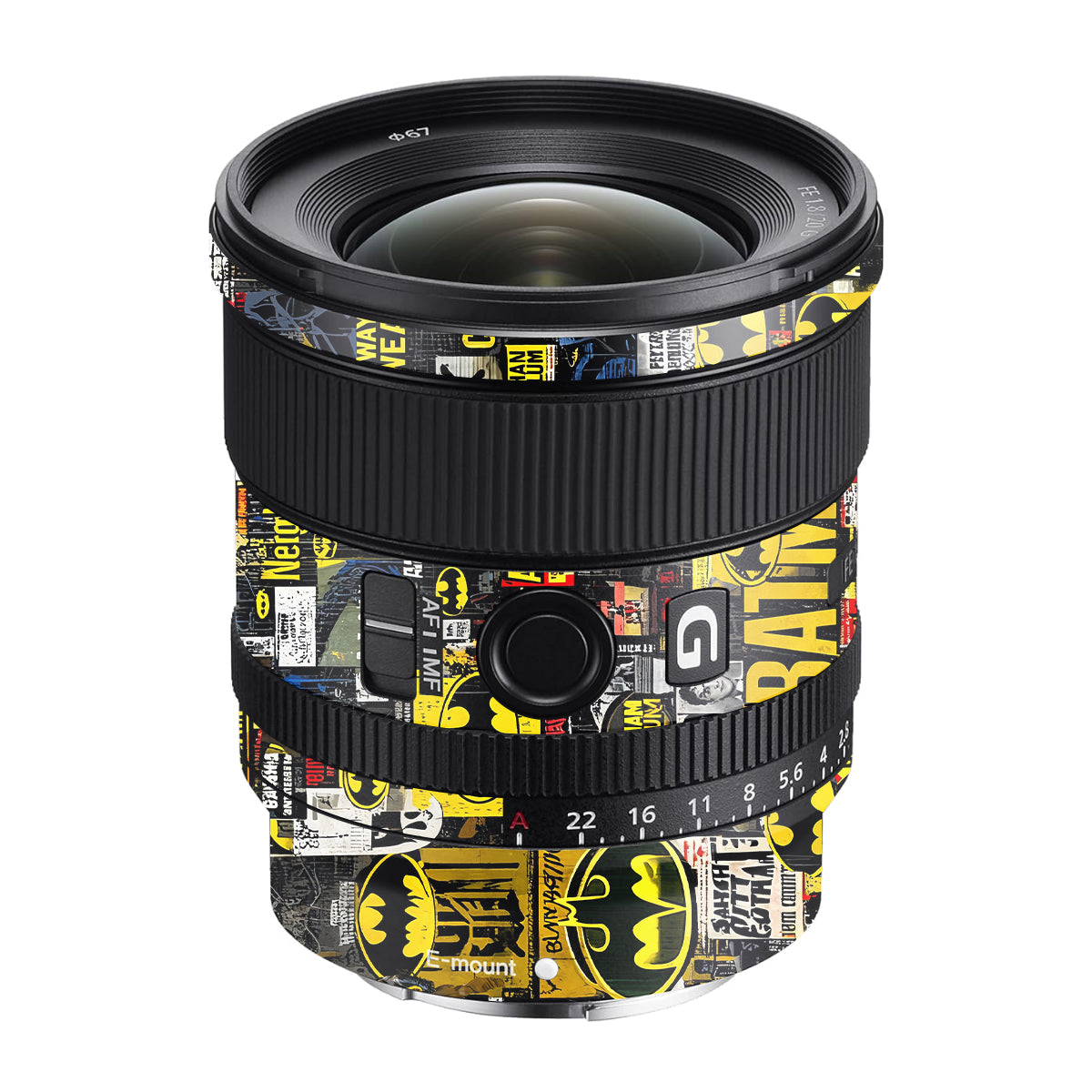 Batman Collage Sony FE 20mm F/1.8 G Camera Lens Skin