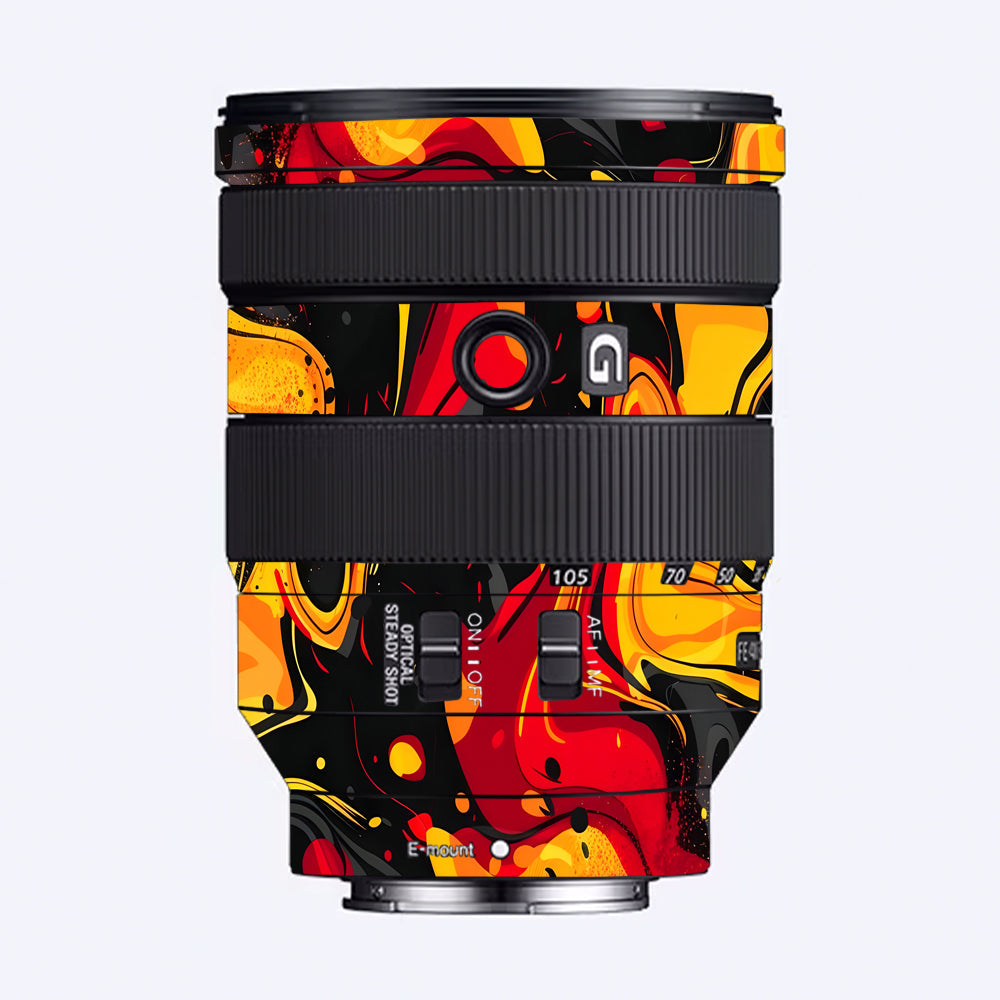 Lava Burst Sony FE 24–105mm f/4 G OSS Camera Lens Skin
