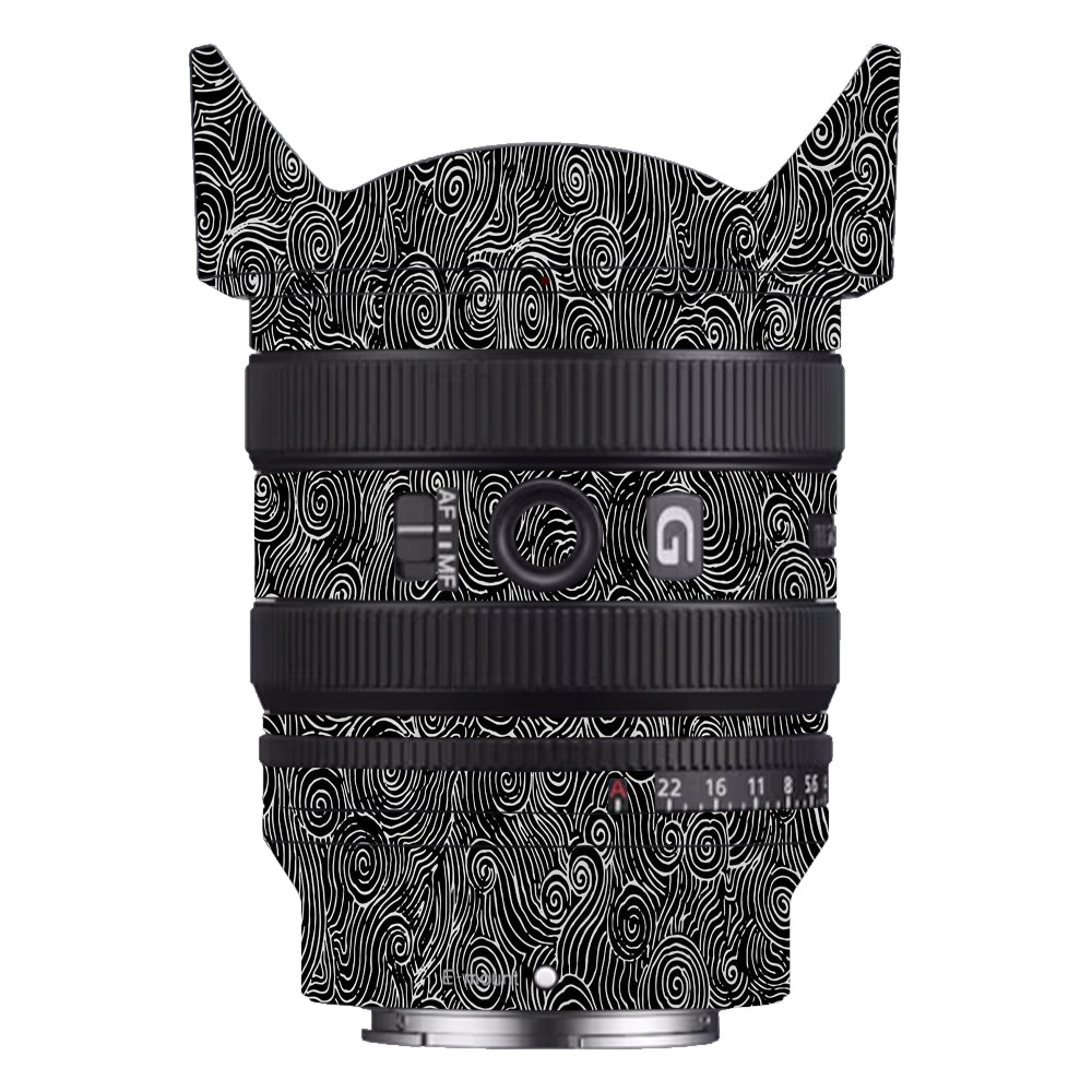 White Spirals Sony FE 24–50mm f/2.8 G Camera Lens Skin