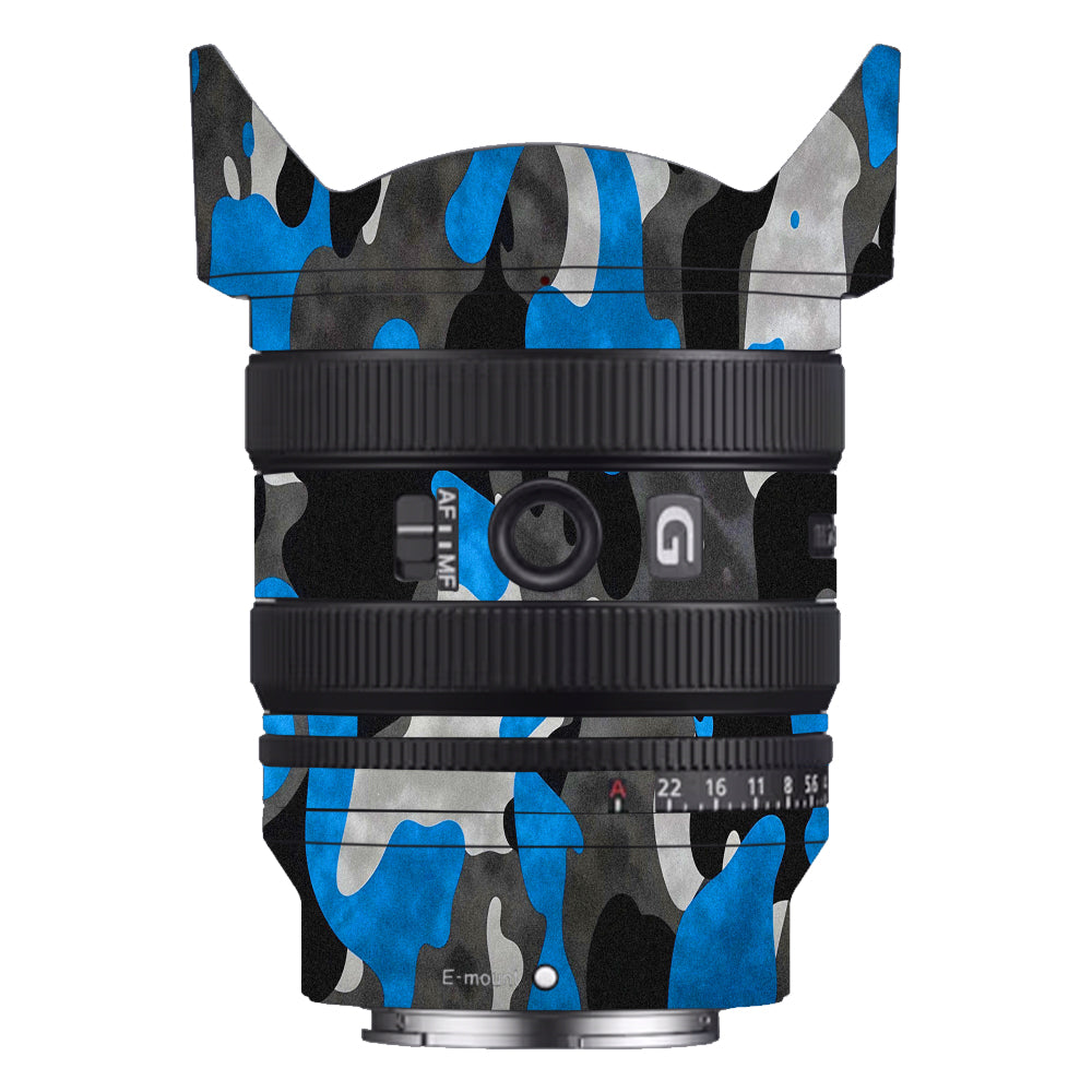 Blue Grey Camo Sony FE 24–50mm f/2.8 G Camera Lens Skin