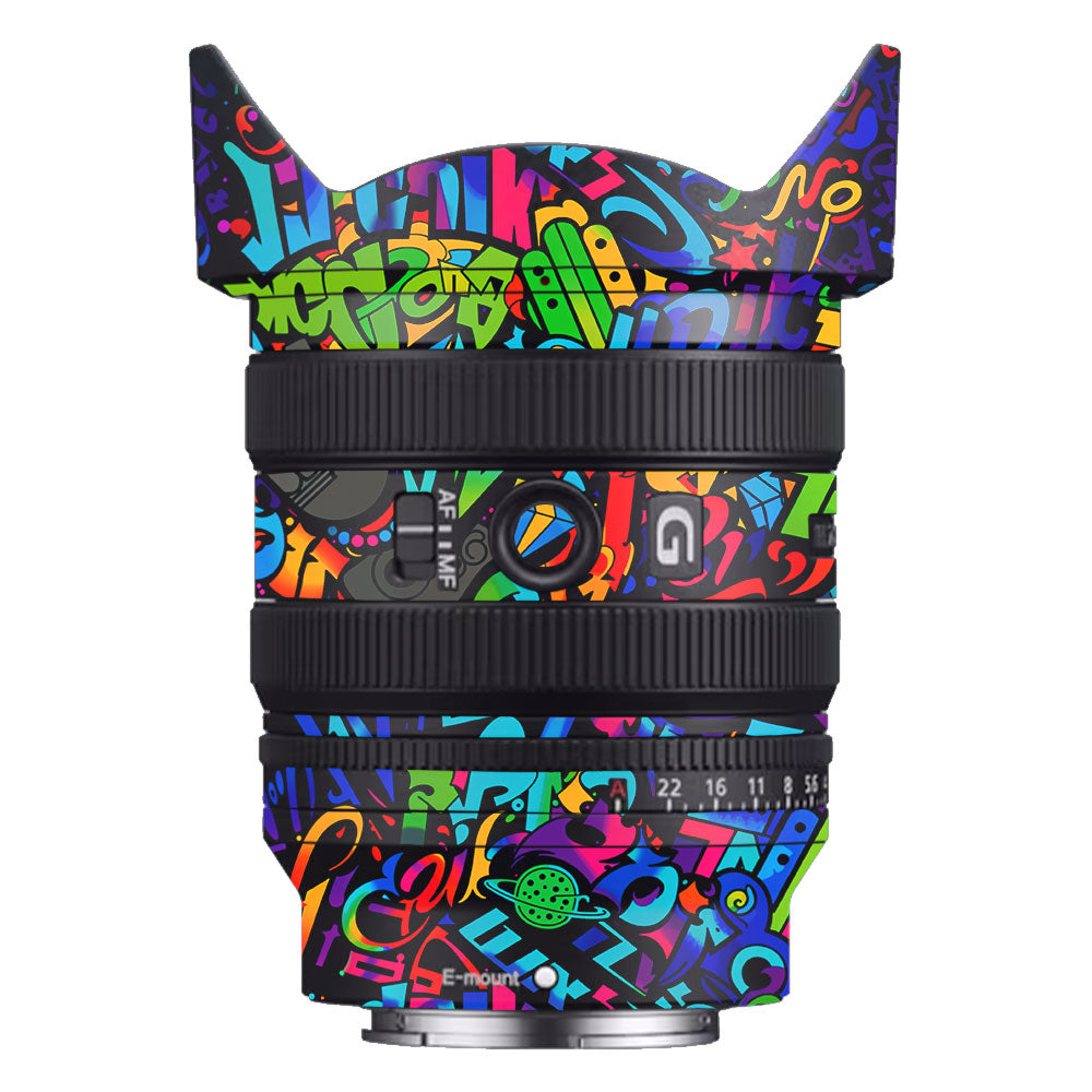 Colorful Urban Street Art Lettering Sony FE 24–50mm f/2.8 G Camera Lens Skin