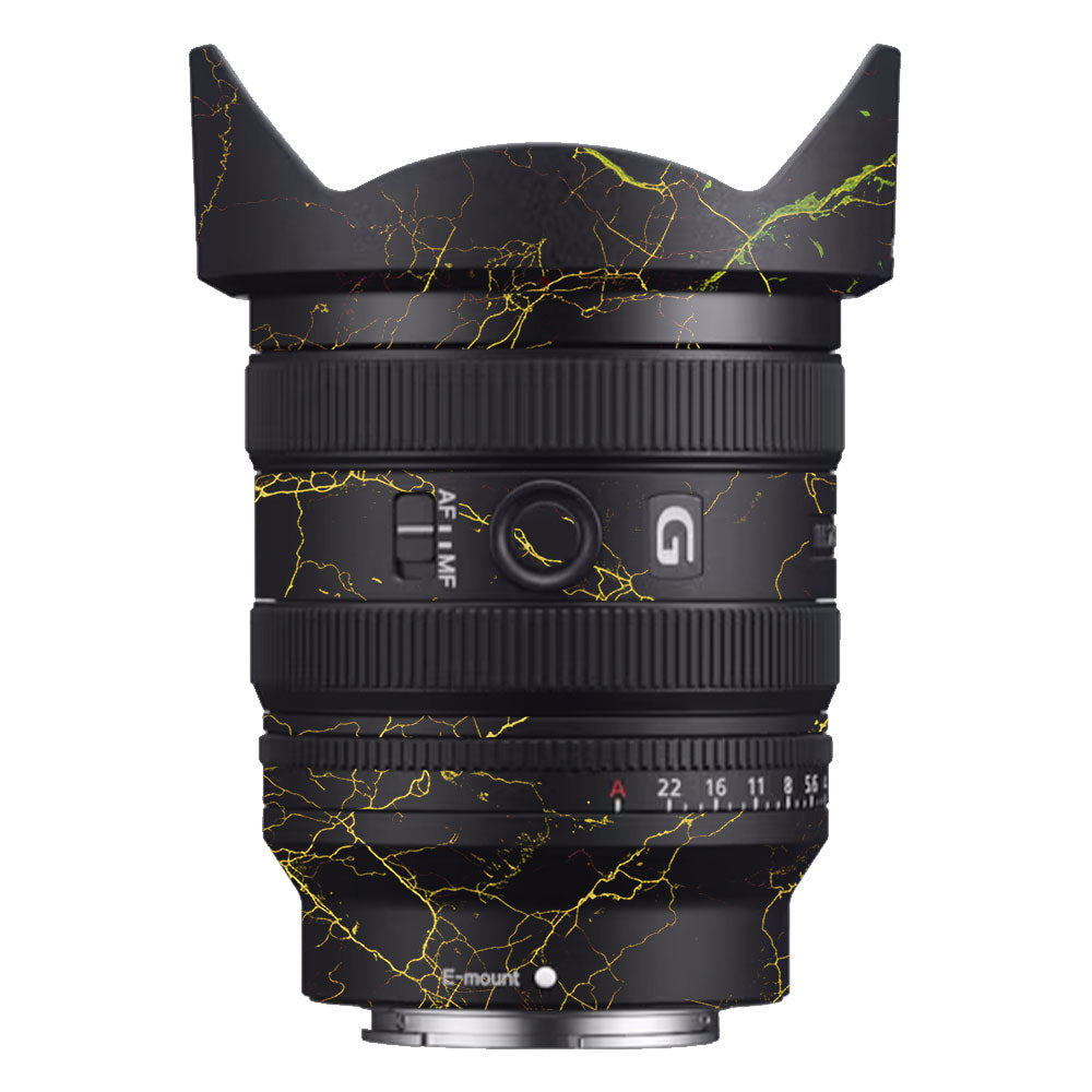 Electric Gold Veins Sony FE 24–50mm f/2.8 G Camera Lens Skin