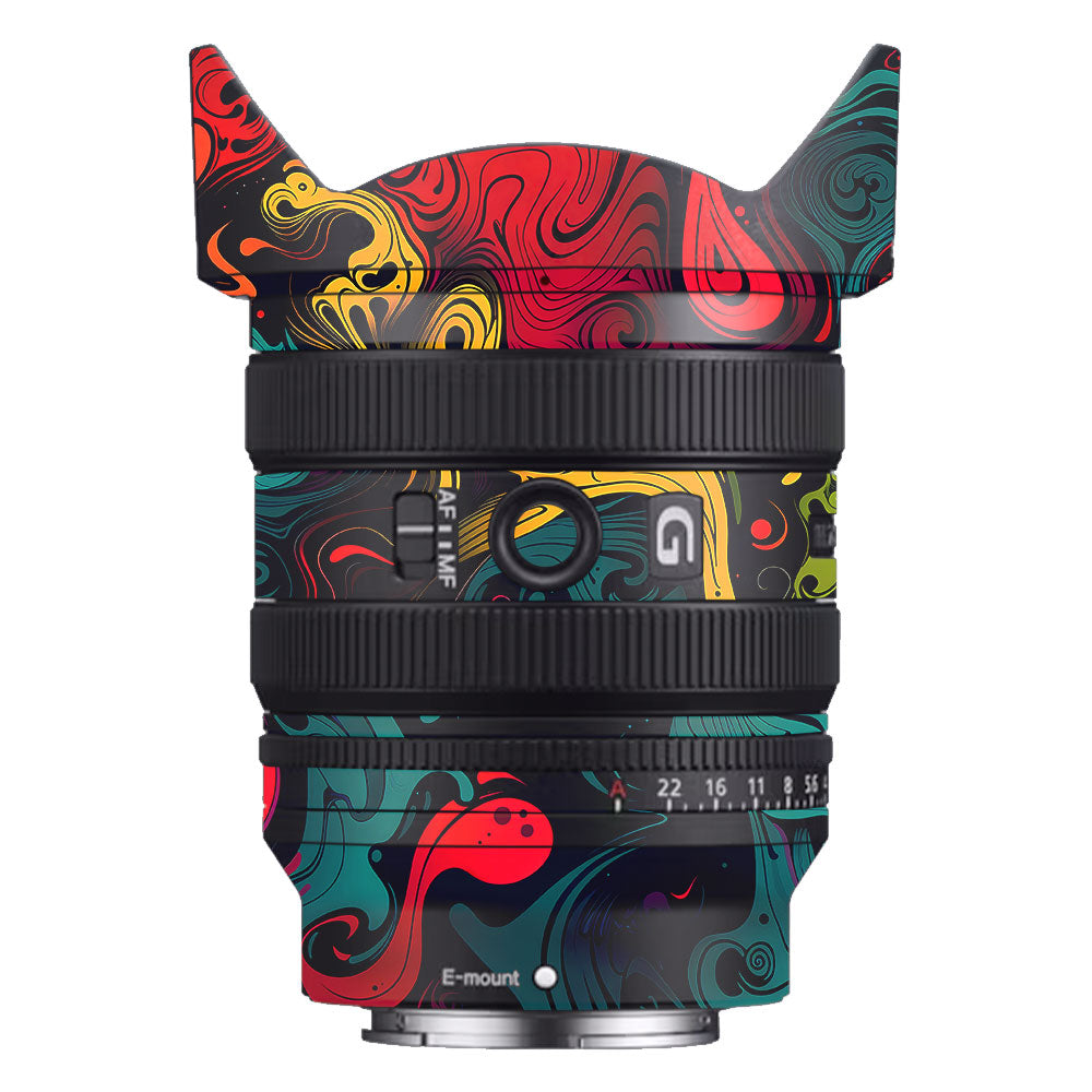 Psychedelic Color Swirl Sony FE 24–50mm f/2.8 G Camera Lens Skin