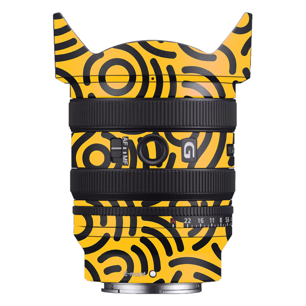 Minimal Yellow Wave Sony FE 24–50mm f/2.8 G Camera Lens Skin