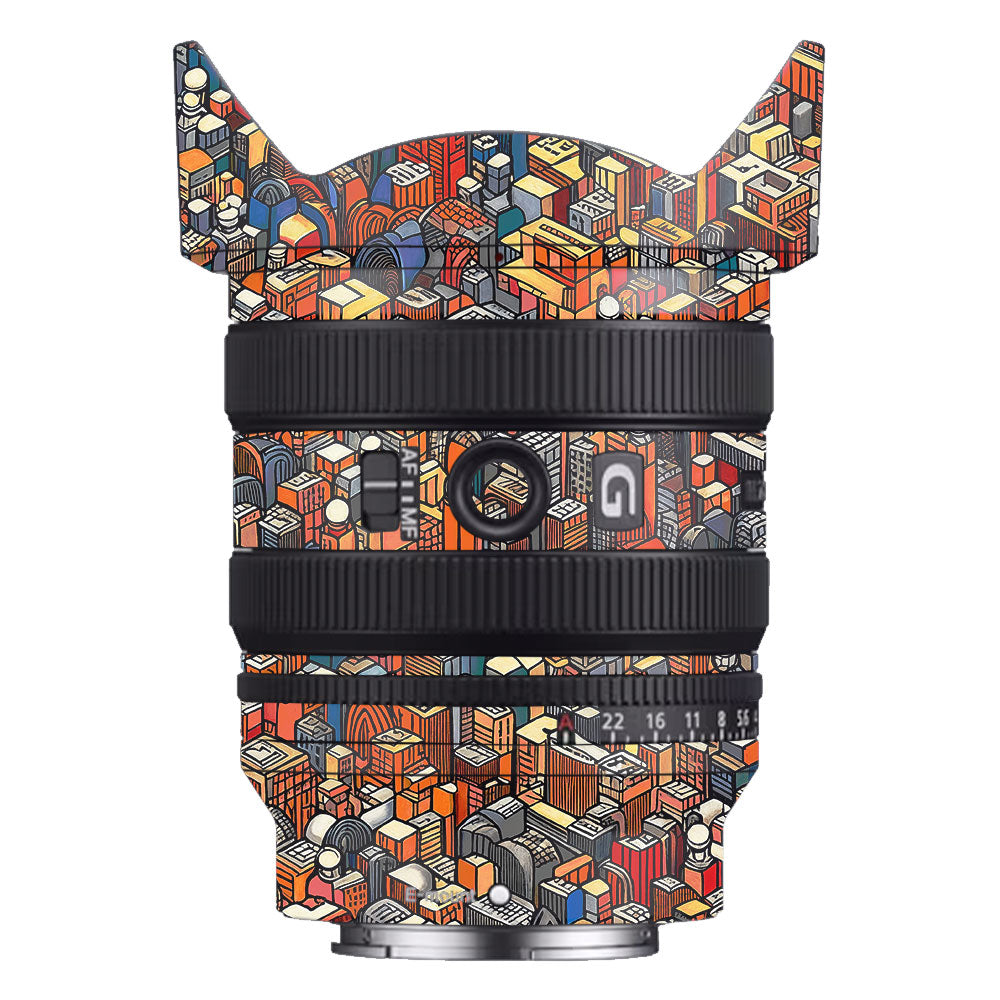 Isometric Cityscape Sony FE 24–50mm f/2.8 G Camera Lens Skin