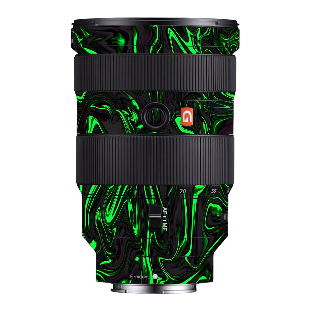 Green Liquid Pattern Sony FE 24-70mm f/2.8 GM Camera Lens Skin