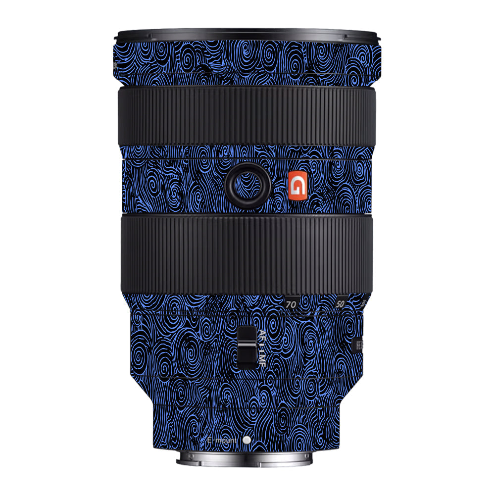Blue Spirals Sony FE 24-70mm f/2.8 GM Camera Lens Skin