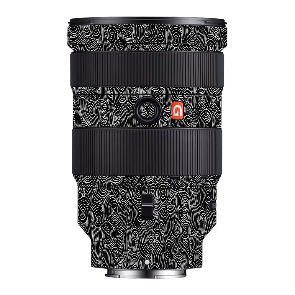 White Spirals Sony FE 24-70mm f/2.8 GM Camera Lens Skin