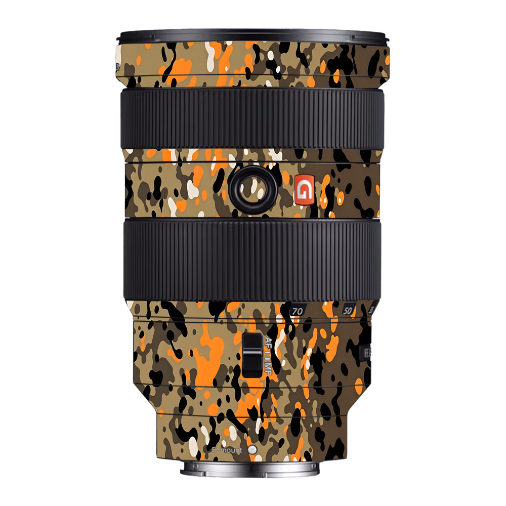 Orange Brown Spot Sony 24-70mm Camera Lens Skin