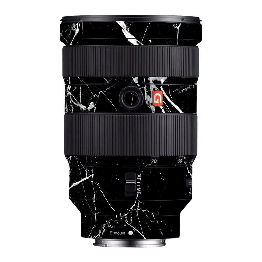 White Veins on Black Sony FE 24-70mm f/2.8 GM Camera Lens Skin