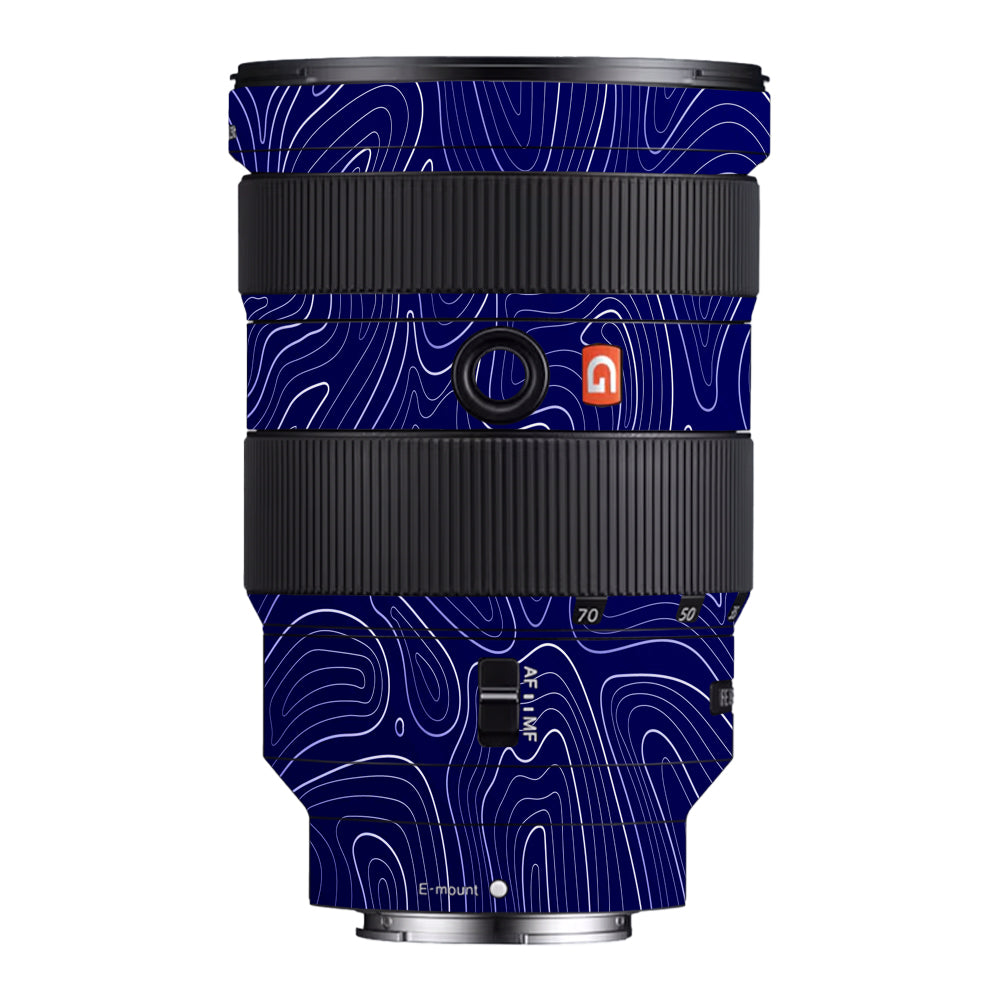 Deep Blue Contour Sony FE 24-70mm f/2.8 GM Camera Lens Skin