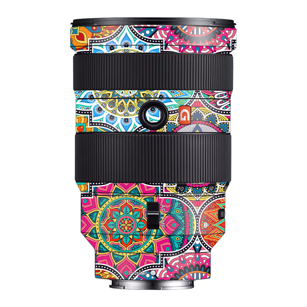 Boho Mandala Tile Pattern Sony FE 24-70mm f/2.8 GM Camera Lens Skin
