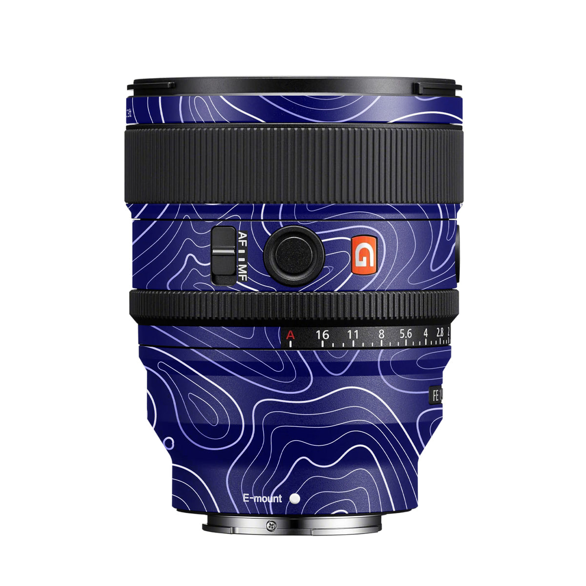 Deep Blue Contour Sony FE 24mm F/1.4 GM Camera Lens Skin