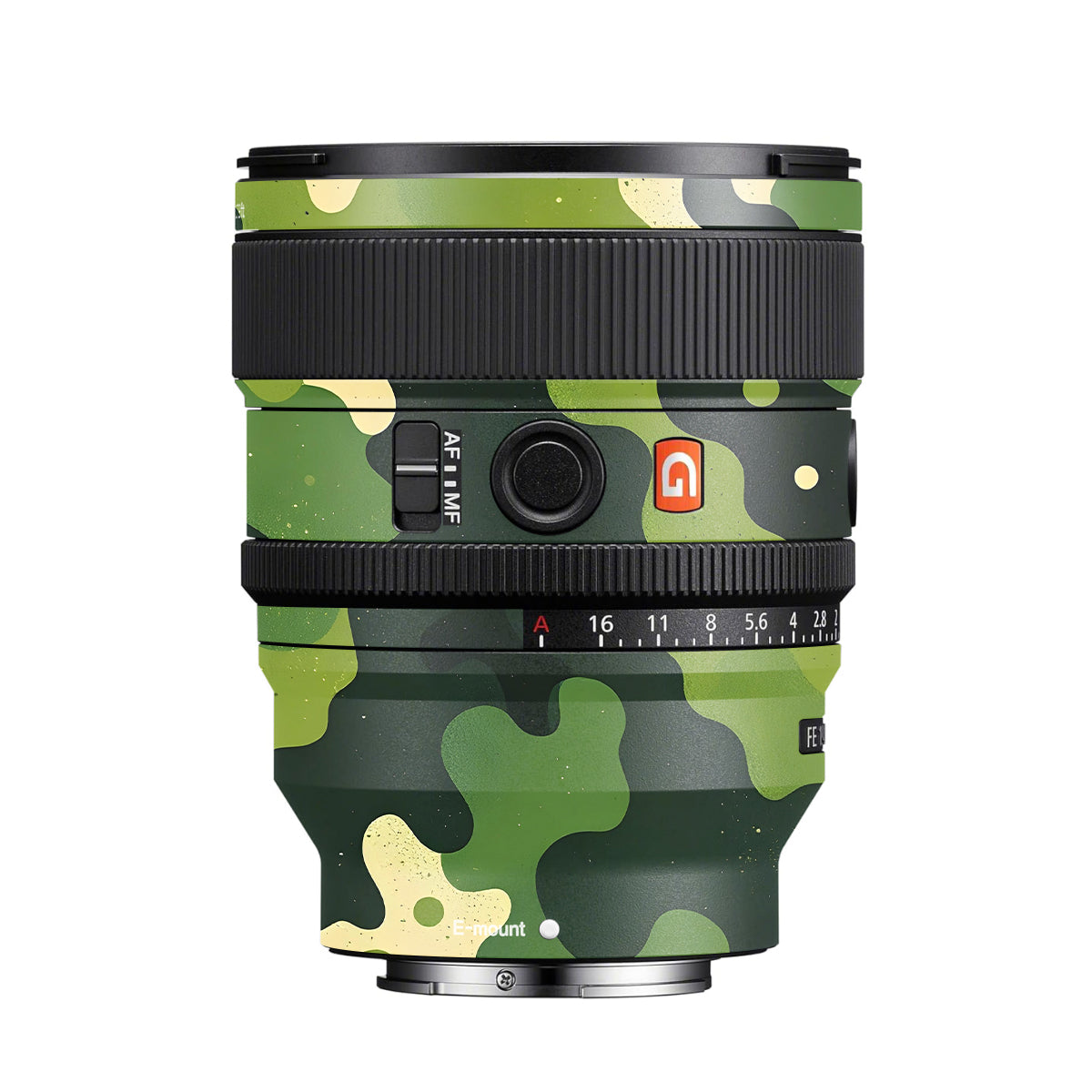 Camouflage Pattern Sony FE 24mm F/1.4 GM Camera Lens Skin