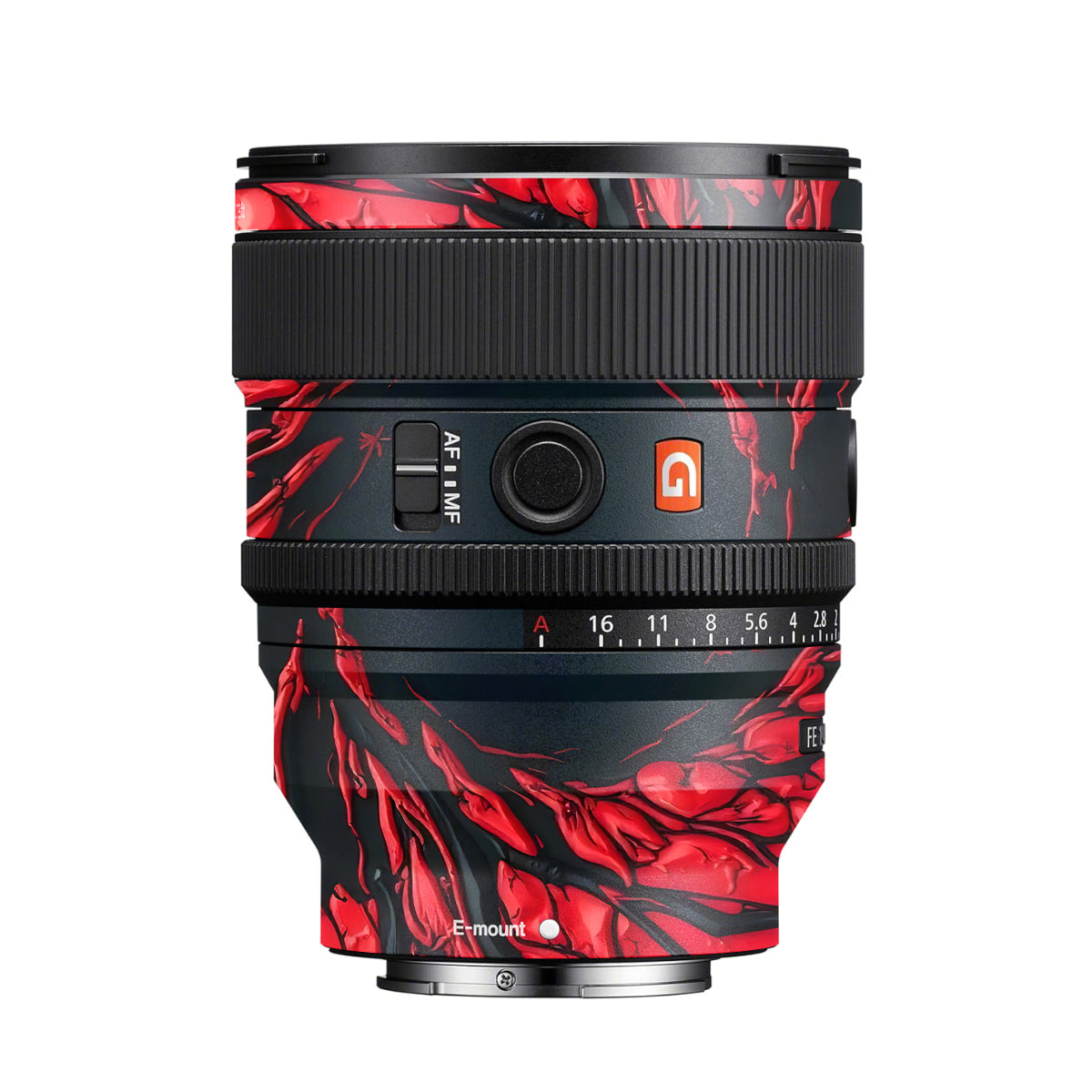 Venom Red Sony FE 24mm F/1.4 GM Camera Lens Skin