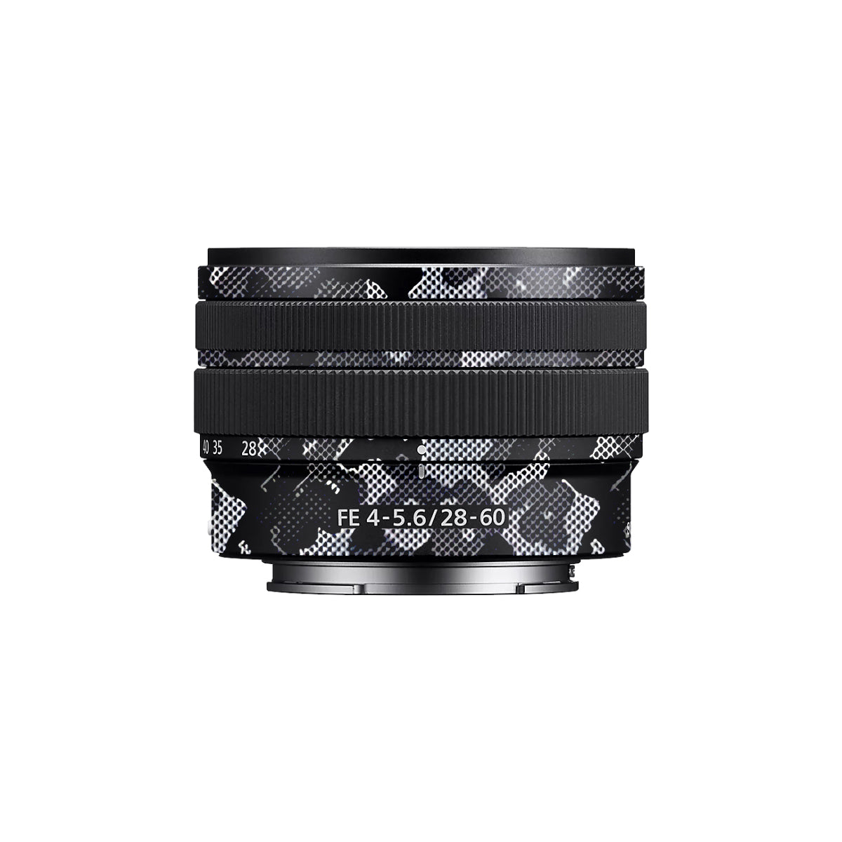 Stealth Grey Camo Sony FE 28-60mm F/4-5.6 Camera Lens Skin