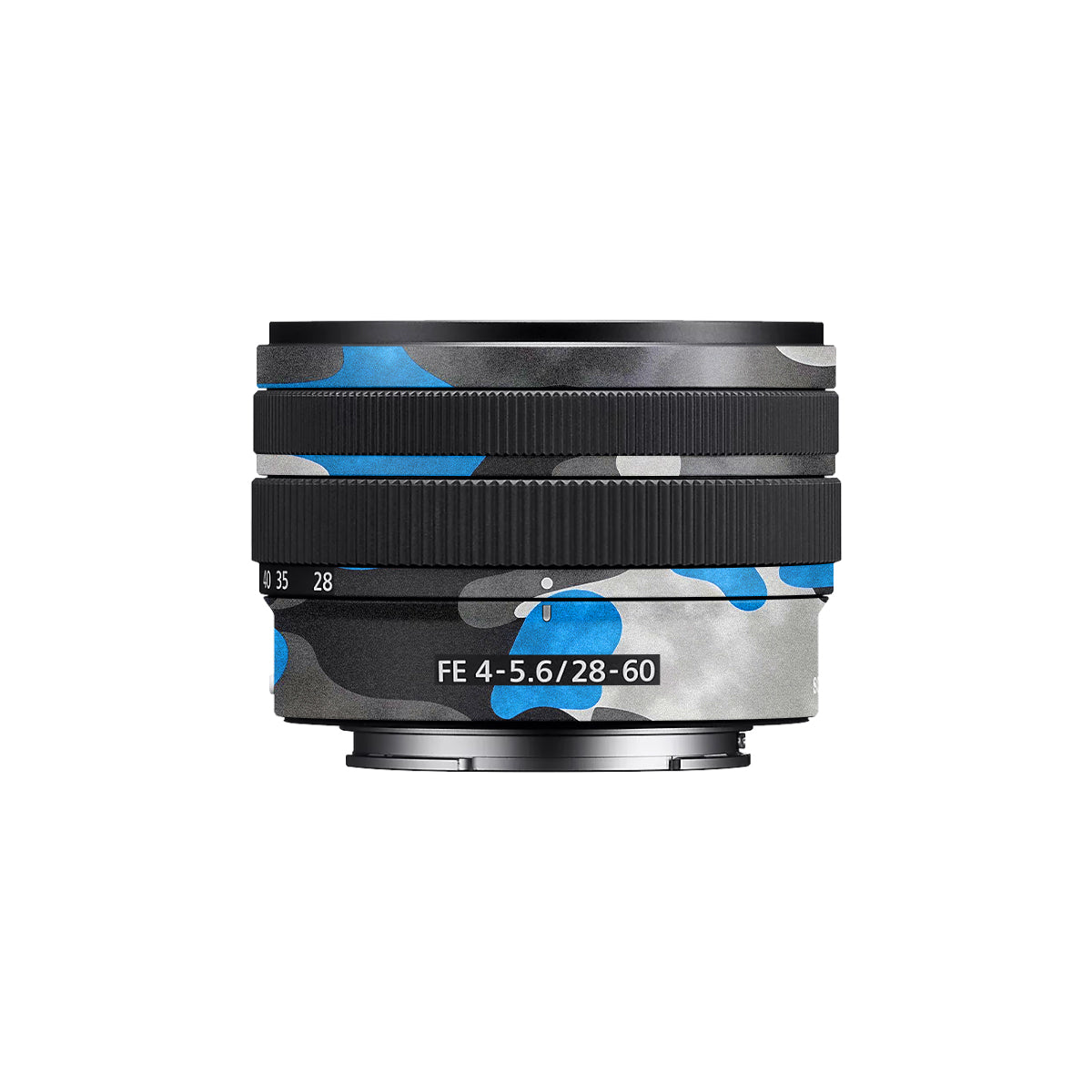 Blue Grey Camo Sony FE 28-60mm F/4-5.6 Camera Lens Skin