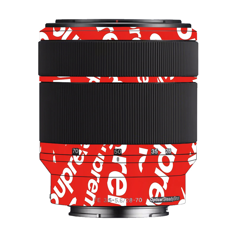 Supreme Red Sony FE 28–70mm f/3.5–5.6 OSS Camera Lens Skin