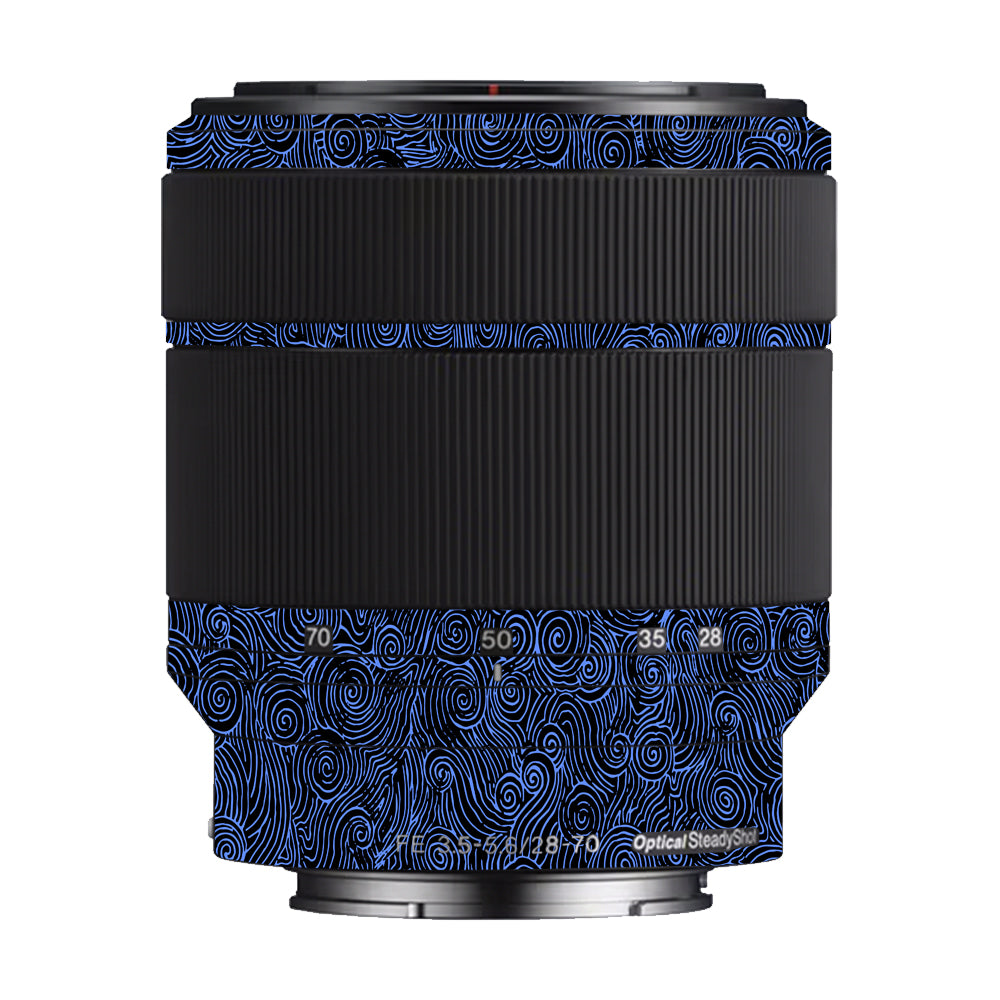 Blue Spirals Sony FE 28–70mm f/3.5–5.6 OSS Camera Lens Skin