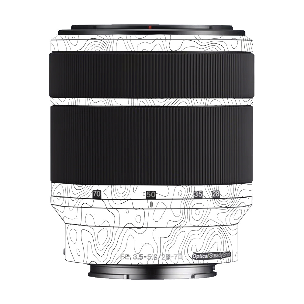 White Contour Design Sony 28-70mm Camera Lens Skin