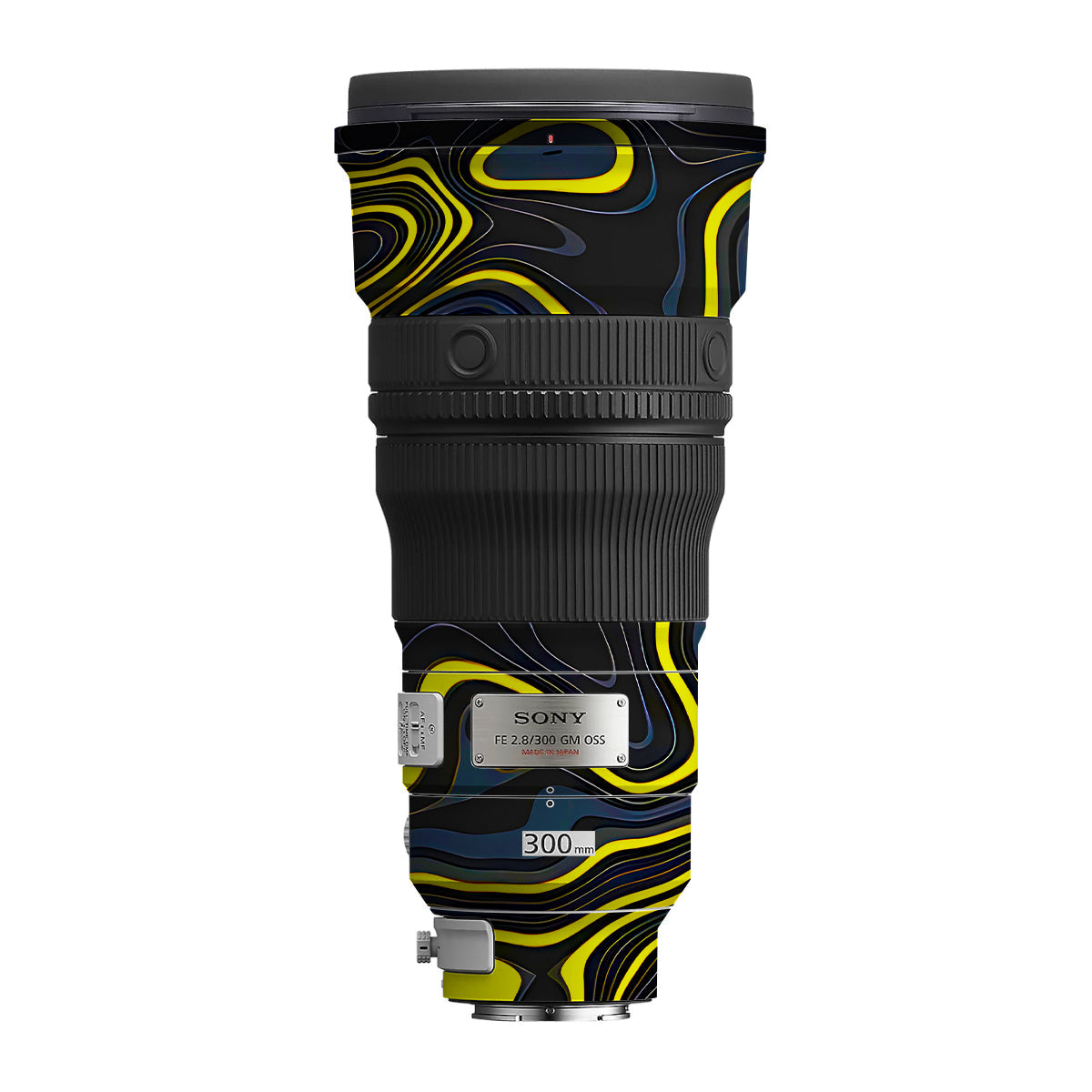 Neon Lava Contours Sony FE 300mm F/2.8 GM OSS Camera Lens Skin