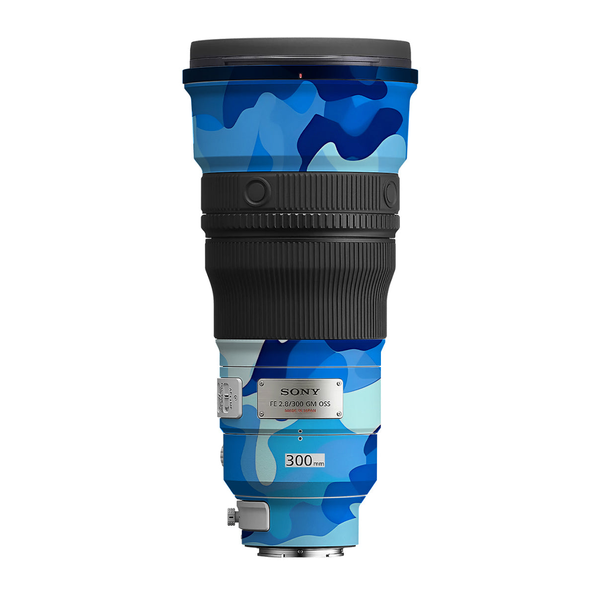 Arctic Blue Camo Pattern Sony FE 300mm F/2.8 GM OSS Camera Lens Skin