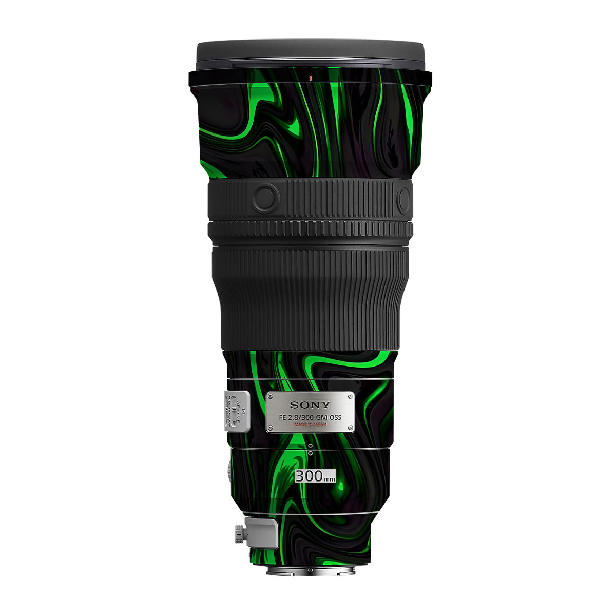 Green Liquid Pattern Sony FE 300mm F/2.8 GM OSS Camera Lens Skin