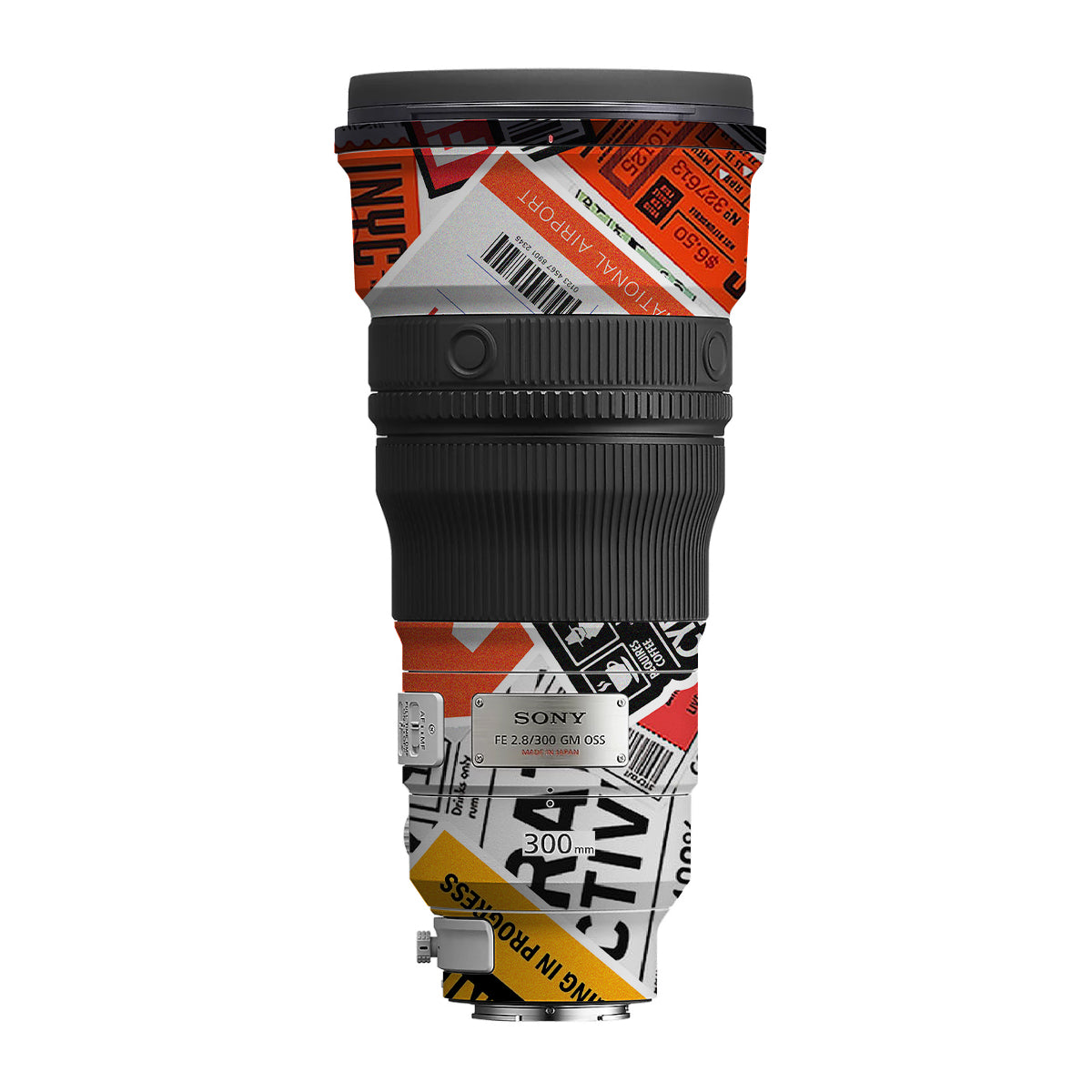 Tech Aesthetic Sticker Collage Sony FE 300mm F/2.8 GM OSS Camera Lens Skin
