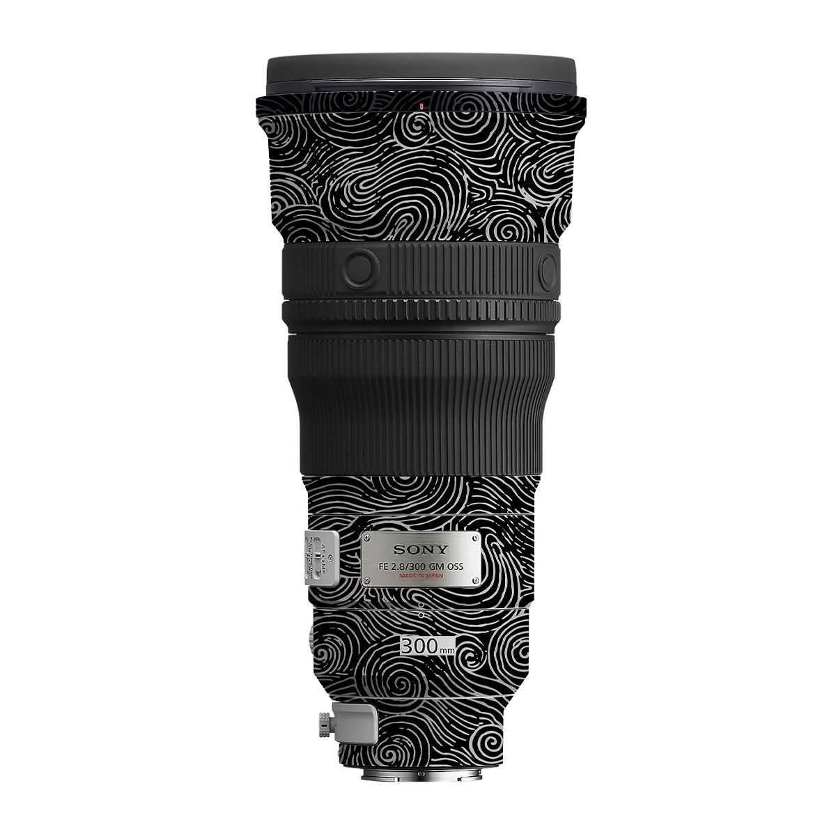 White Spirals Sony FE 300mm F/2.8 GM OSS Camera Lens Skin