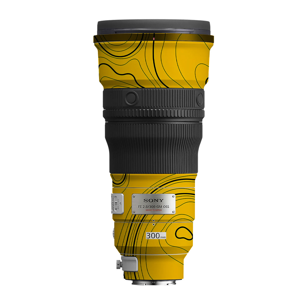 Topographic Map Pattern Sony FE 300mm F/2.8 GM OSS Camera Lens Skin