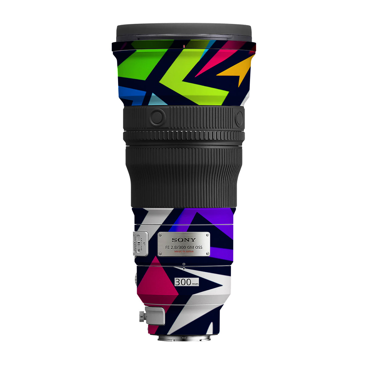Bold Geometric Pop Sony FE 300mm F/2.8 GM OSS Camera Lens Skin