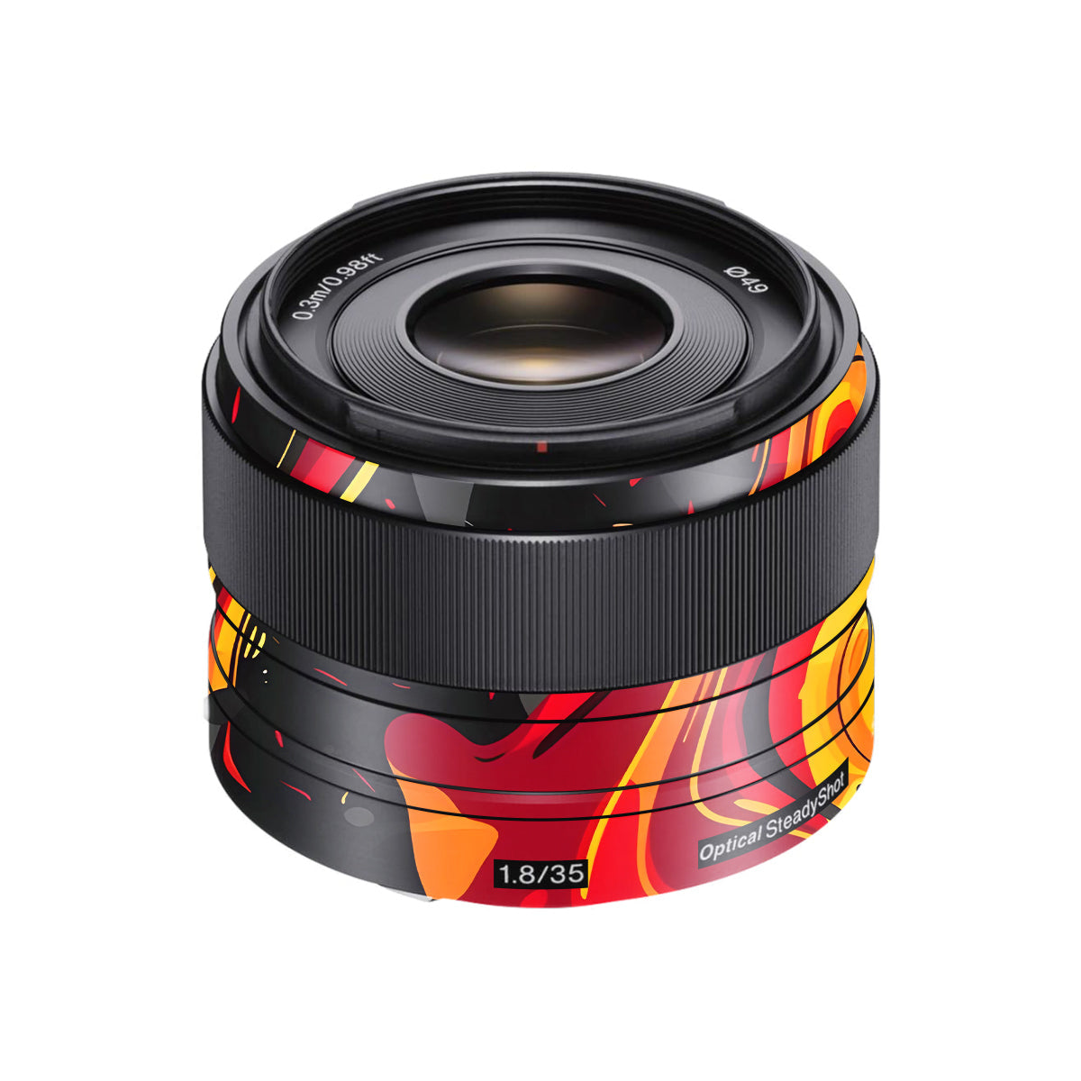 Lava Burst Sony FE 35mm F/1.8 Camera Lens Skin