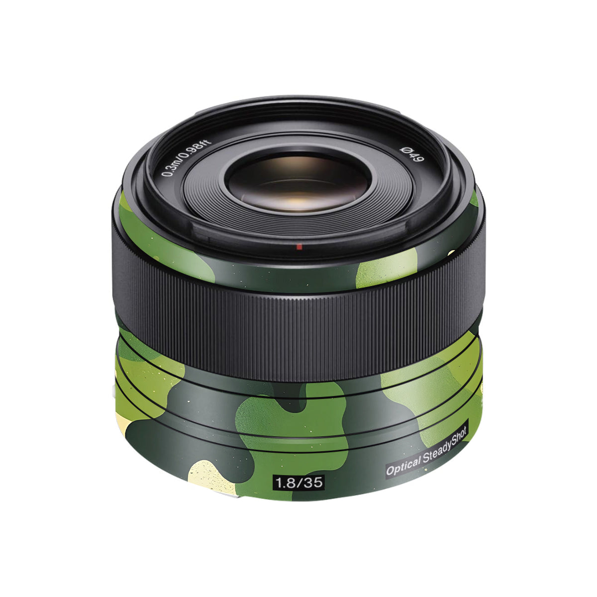 Camouflage Pattern Sony FE 35mm F/1.8 Camera Lens Skin