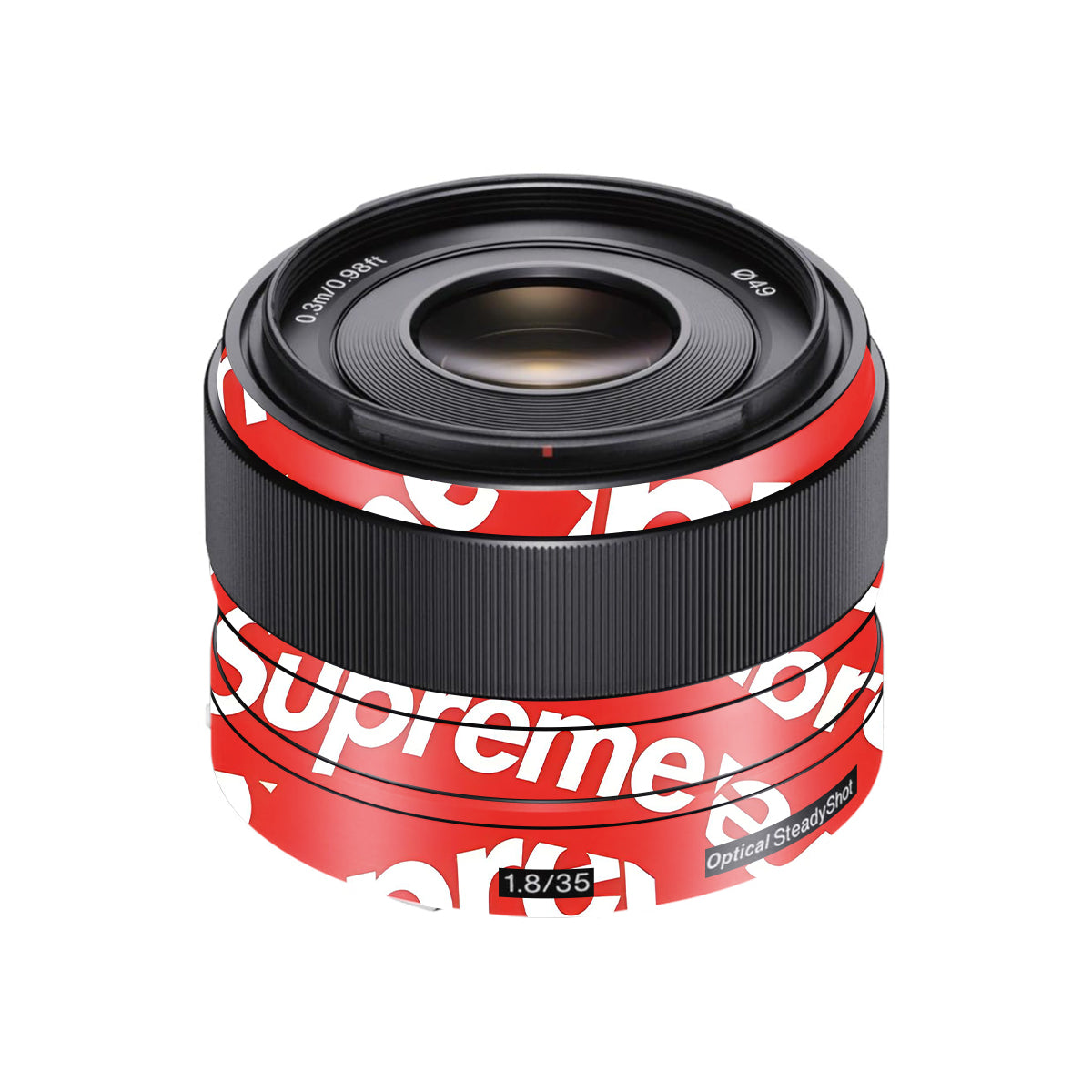 Supreme Red Sony FE 35mm F/1.8 Camera Lens Skin