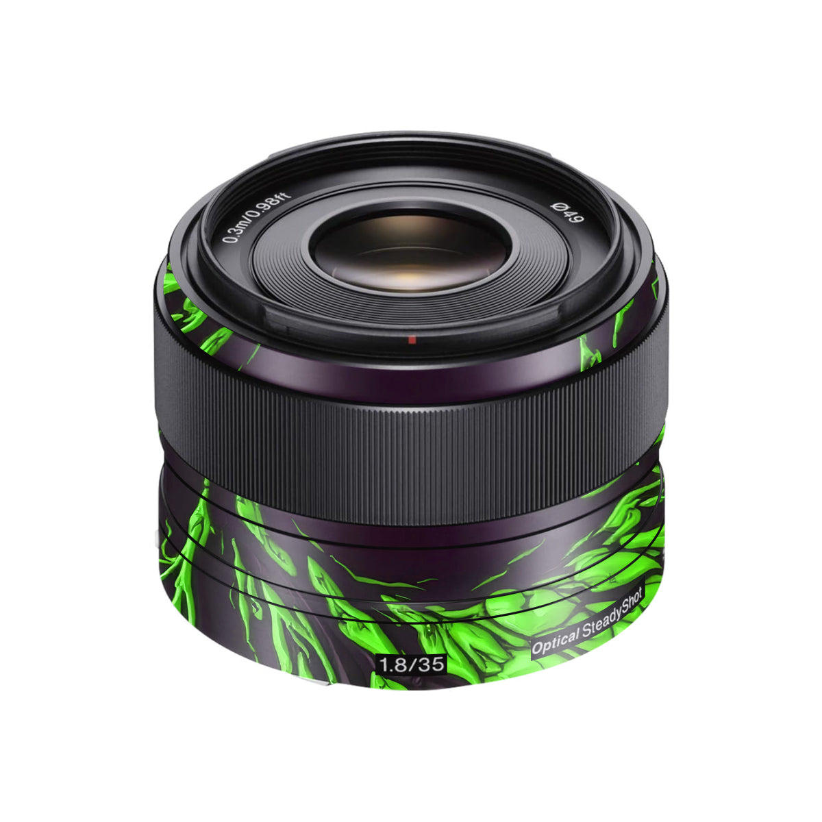 Venom Green Sony FE 35mm F/1.8 Camera Lens Skin