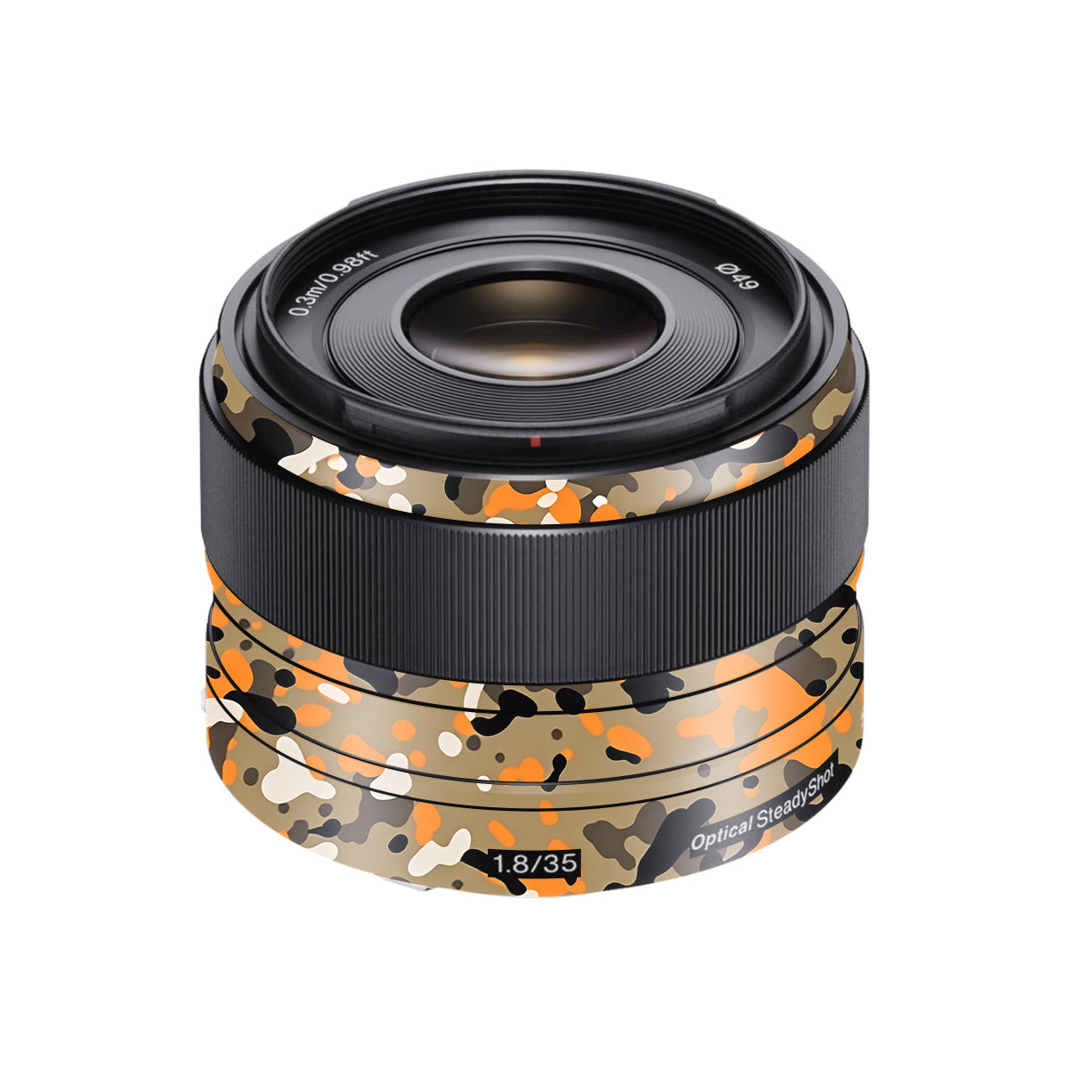 Orange Brown Spot Sony FE 35mm F/1.8 Camera Lens Skin