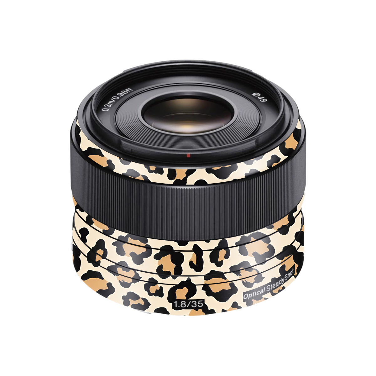 Sandy Leopard Spots Sony FE 35mm F/1.8 Camera Lens Skin