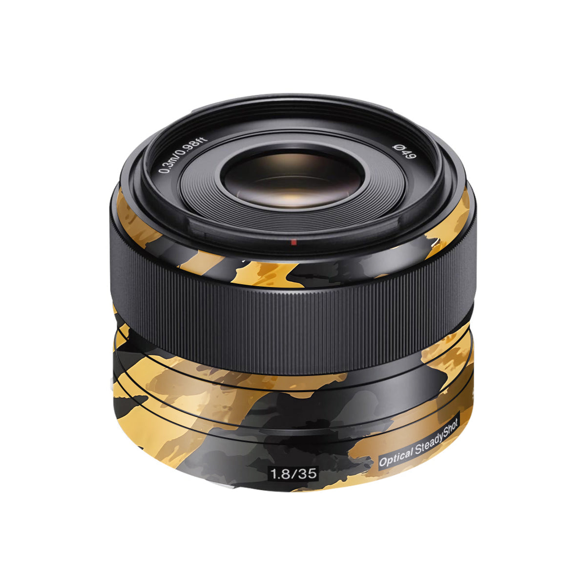Camo Tiger Blend Sony FE 35mm F/1.8 Camera Lens Skin