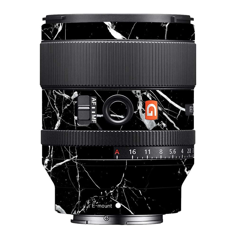 White Veins on Black Sony FE 35mm f/1.4 GM Camera Lens Skin