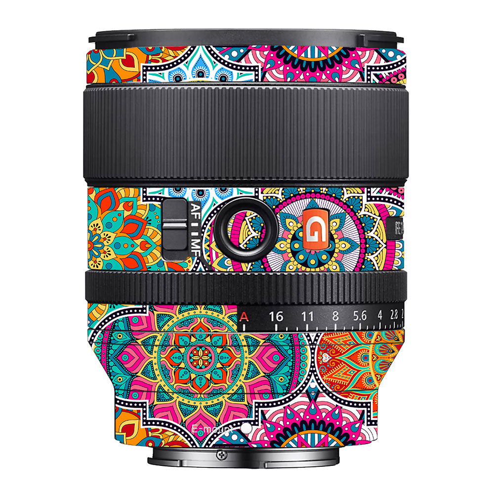 Boho Mandala Tile Pattern Sony FE 35mm f/1.4 GM Camera Lens Skin