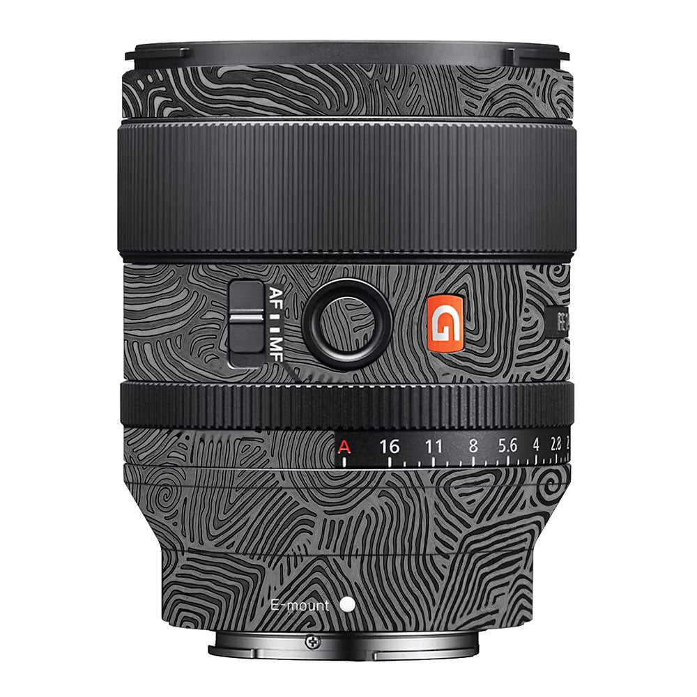 Monochrome Line Maze Sony FE 35mm f/1.4 GM Camera Lens Skin