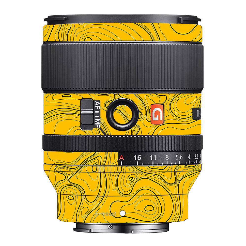 Topographic Map Pattern Sony FE 35mm f/1.4 GM Camera Lens Skin