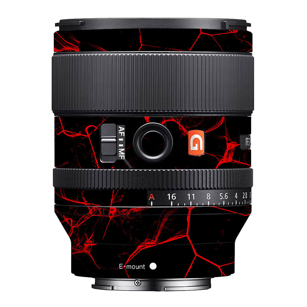Red Neural Grid Sony FE 35mm f/1.4 GM Camera Lens Skin
