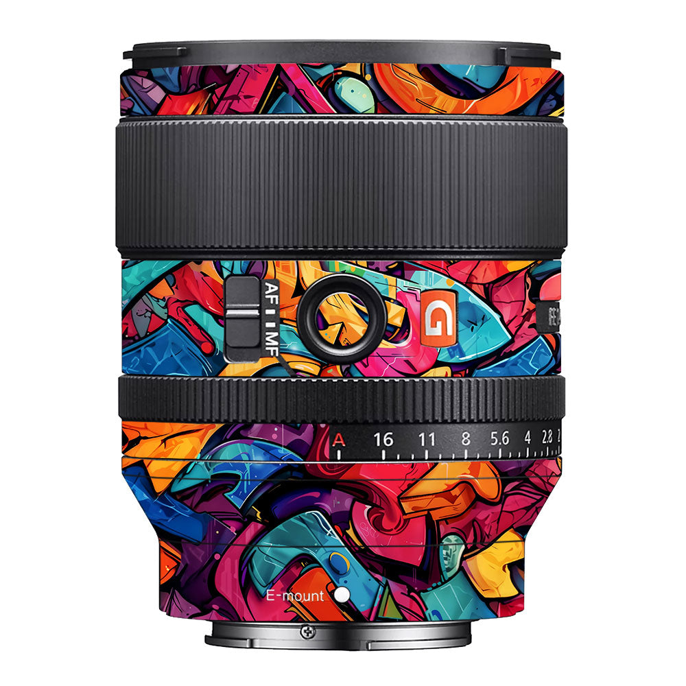 Urban Graffiti Explosion Sony FE 35mm f/1.4 GM Camera Lens Skin