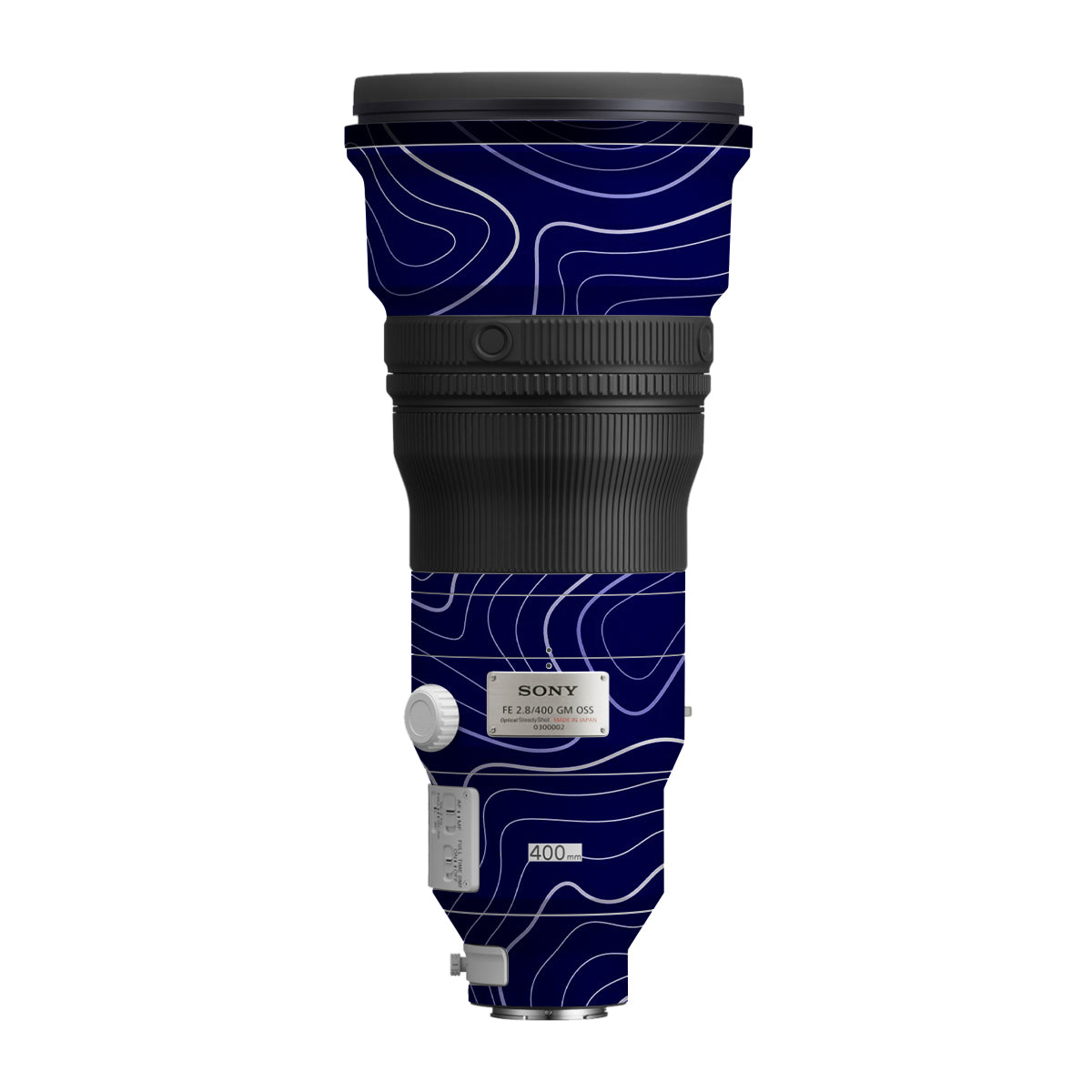 Deep Blue Contour Sony FE 400mm F/2.8 GM Camera Lens Skin