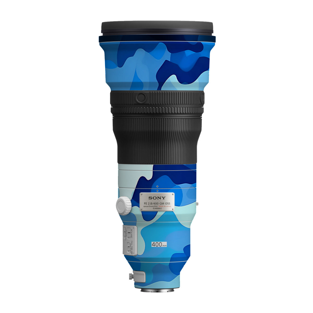 Arctic Blue Camo Pattern Sony FE 400mm F/2.8 GM Camera Lens Skin