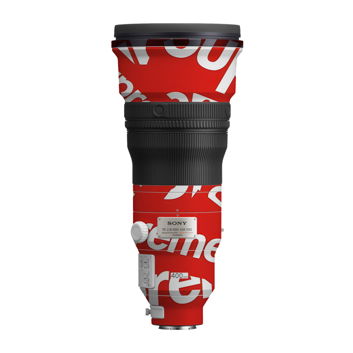 Supreme Red Sony FE 400mm F/2.8 GM Camera Lens Skin